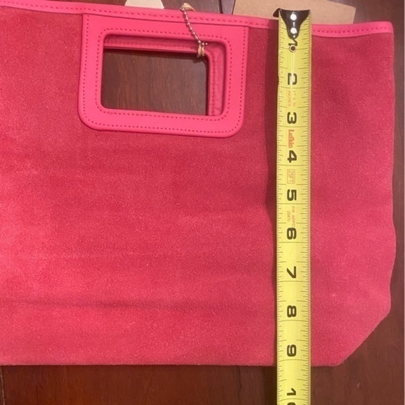 Lillian Vernon Pink Suede‎ Tote Bag - Picture 6 of 8